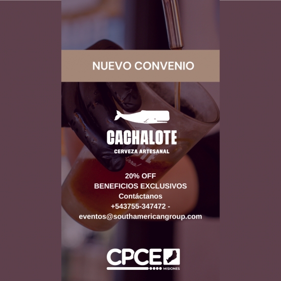 Nuevo convenio en Cachalote Cerveza Artesanal